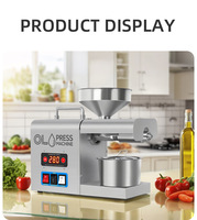 Nouvelle Arrivée Presse à Huile Intelligente en Acier Inoxydable, Usage Domestique et Commercial, Double Fonction Pressage à Froid et à Chaud, Vente en Gros