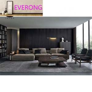 Juego de Sofás de Diseño Italiano Moderno, Muebles Modulares Seccionales, Sofá Esquinero en Forma de L, Sofá Cama para <span class=keywords><strong>Sala</strong></span> de Estar - Product Image 6