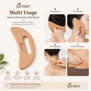 แผ่นขูดกัวซาไม้บีชยี่ห้อ Jarnier สำหรับนวดลดเซลลูไลท์ ขจัดหนังด้านที่เท้า ช่วยกระชับสัดส่วน อุปกรณ์บำบัดด้วยไม้ - Product Image 3