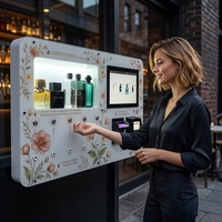 Distributeur automatique de parfum 10,1 pouces à écran tactile en métal, petit kiosque de parfum automatique 5 bouteilles, paiement multiple, inventaire intégré