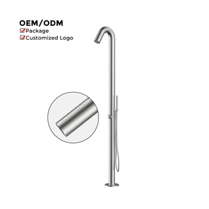 Utilisation <span class=keywords><strong>de</strong></span> l'hôtel Piscine extérieure <span class=keywords><strong>Colonne</strong></span> <span class=keywords><strong>de</strong></span> <span class=keywords><strong>douche</strong></span> en acier inoxydable Robinets <span class=keywords><strong>de</strong></span> support au sol <span class=keywords><strong>avec</strong></span> couleur brossée - Product Image 2