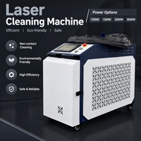 Machine de nettoyage au laser à fibre portative 1200W 1500W 2000W 3000W pour atelier de réparation de tôles automobiles