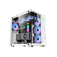 Boîtier PC SNOWMAN OEM, boîtier de jeu ATX, boîtier de jeu pour ordinateur, boîtier de tour moyen pour joueur, boîtier PC avec verre trempé