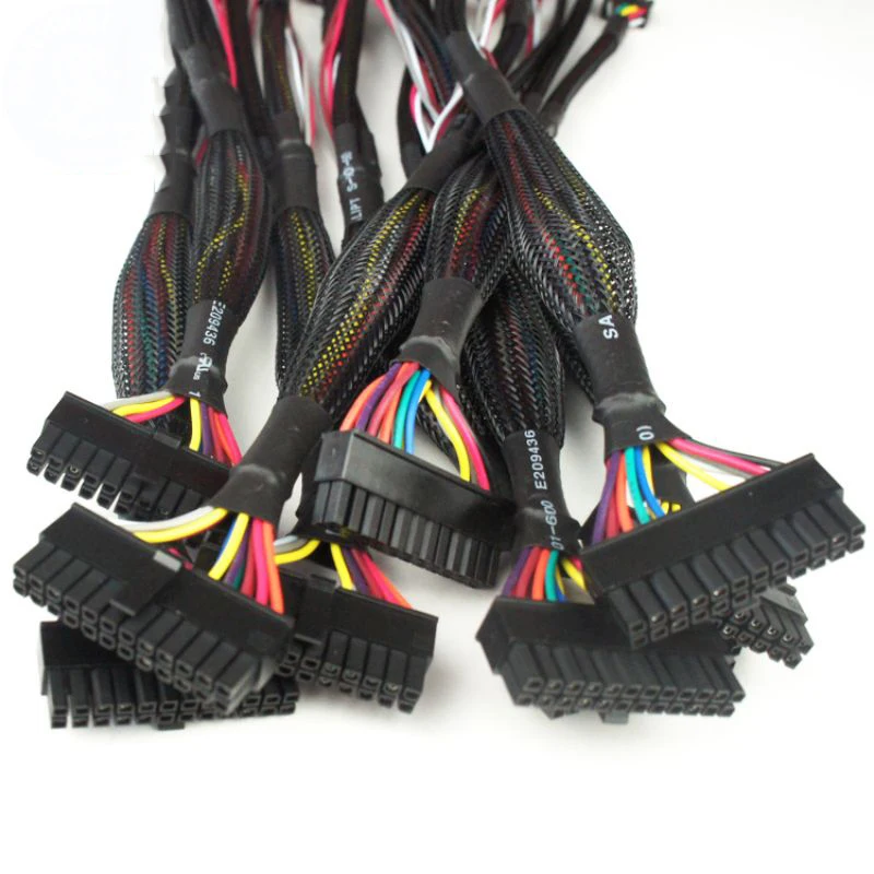 Customized Cables 24 Pin Atx to 204 Pin Atx Connector Wire Harness Electronic