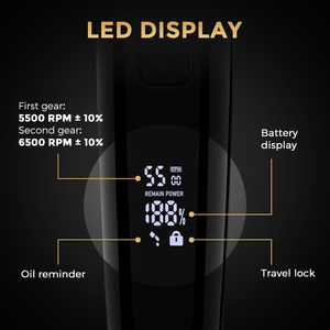 Pelle sicura carica magnetica corpo elettrico toelettatore a sfera lama ceramica Display digitale luce a LED IPX7 impermeabile 600mAh - Product Image 5