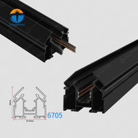 Système d'éclairage linéaire magnétique à profilés en aluminium 48V pour intérieur, nouveau design, éclairage LED magnétique pour plafond pour plafonds tendus