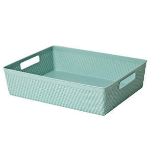 <b>Storage</b> Baskets Rectangle With Handles PP Material For Kitchen Desk Bathroom Organizers - Product Image 4