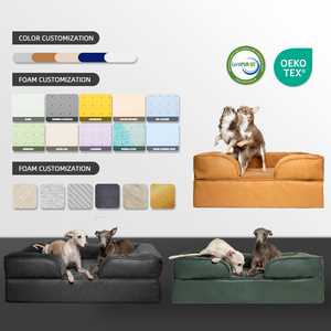 Kasur Sofa Anjing Besar Ortopedi Busa Memori Mewah Custom Pabrik, Alas Tidur Kucing Busa Memori Mewah yang Dapat Dilepas - Product Image 3