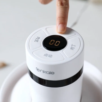 Hachoir à légumes et à viande pour la cuisine, robot culinaire, lames en acier inoxydable, hachoir à viande électrique de 2,2 L avec écran électronique.