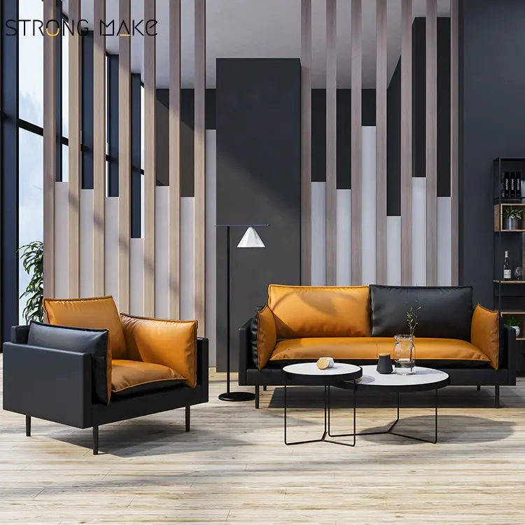 Высокое качество и дешевая цена, апартаменты современная мебель для отдыха из коричневого цвета из Pu искусственной кожи кожаный диван 2 диваны для гостиной