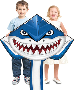 Cometa de Dibujos Animados de Animales, Tiburón, de Poliéster, Colorida, para Actividades al Aire Libre, Venta Directa de Fábrica, Personalizada, para Niños - Product Image 5