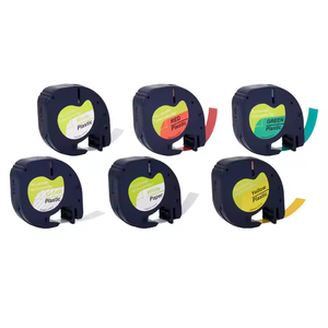 Ruban d'étiquettes en plastique compatible LT pour <span class=keywords><strong>Dymo</strong></span> <span class=keywords><strong>Letratag</strong></span> 91331 S0721660 12mm * 4m pour <span class=keywords><strong>DYMO</strong></span> <span class=keywords><strong>LetraTag</strong></span> 200b LT-100H LT-100T <span class=keywords><strong>étiqueteuse</strong></span> - Product Image 2