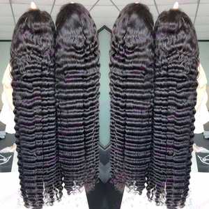 <span class=keywords><strong>Parrucca</strong></span> Frontale HD Lace 13X6 di Capelli Vietnamiti Grezzi Body Wave, Densità 250% Ricci 100% Umani Senza Colla per Donne Nere - Product Image 6