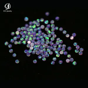 Small Size OP40 1.5MM Round Cabochon Synthetic Opal Purple Cabochon Resin Opal For Jewelry /Ring/Necklace/Earring With Good Fire