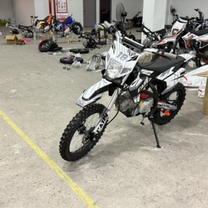Motocicleta Nueva de <span class=keywords><strong>125cc</strong></span>, 4 Tiempos, con Chasis de Acero, Motocicleta Todoterreno de Gasolina |   Motocicleta de Carreras Todoterreno para Adolescentes/Adultos, Motocross, <span class=keywords><strong>Pit</strong></span> <span class=keywords><strong>Bike</strong></span> - Product Image 2