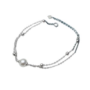 Base para Pulsera de Plata Pura S925, para Cuentas Redondas de Jade de 7-8mm, Accesorios DIY con Tamaños de 20mm y 25mm, Joyería Femenina de Moda - Product Image 5