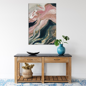 Tableau décoratif de luxe de style japonais traditionnel paysage marin abstrait toile peinture Art mural - Product Image 5