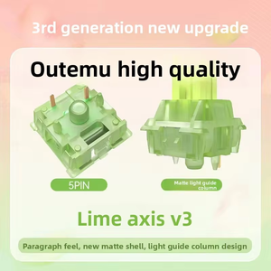 מתגי OUTEMU Peach/Lemon V3 שקטים להחלפה חמה לסיטונאות, עבור מקלדות מכניות בהתאמה אישית - Product Image 4