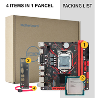 Kit Combo Carte Mère PANDL ITX H81 Placa Mainboard LGA1150 CPU avec Intel Xeon E3 1230 V3 2x Emplacements DDR3 Carte Mère H81
