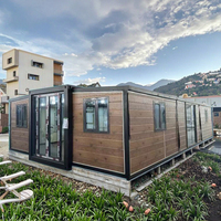 Maison conteneur modulaire respirante pour hôtel, préfabriquée, extensible, moderne, en panneaux sandwich, villa, hall, chambre, salon, extérieur