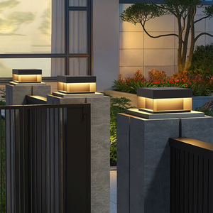 12 w/cm đến 30W/60cm LED trụ cột ánh sáng cho vườn ngoài trời IP65 không thấm nước năng lượng mặt trời Lawn ánh sáng nhà máy bán hàng trực tiếp - Product Image 5