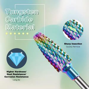 Proveedor de Uñas, Fabricante, Venta al por Mayor, Brocas de Alta Calidad para Cortar Uñas con Punta Plana, Brocas de Carburo de Tungsteno, Juegos de Brocas para Taladro de Uñas - Product Image 3