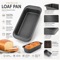 Moule à pain long en acier au carbone épaissi avec revêtement antiadhésif, pour une cuisson rapide et une diffusion optimale de la chaleur, idéal pour la cuisson au four.