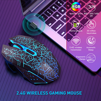 Mouse Gaming Optik Nirkabel RGB Backlit Tahan Air 2.4GHz BT Dual-mode USB Stok Baru 2026 MOS13