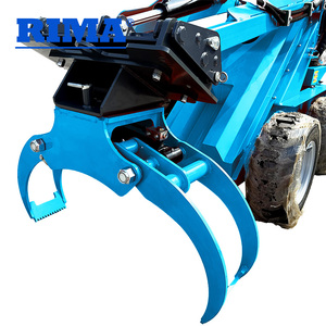 Forst-Holzgreifer Skidder Maschine Mini-Kompaktlader Anbaugeräte mit Kernlager Holzgreifer Lader - Product Image 6