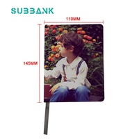 Sous-banque Sublimation Journal Blanks Notebook A5 PU Couverture en cuir blanc Agendas Carnets Sublimation Journal