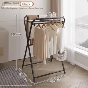 Porte-chapeaux pliable en métal pour la maison, le balcon, la chambre – Gain de place, facile à utiliser - Product Image 5