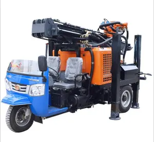 Rancheng machine Good price tricycle mounted DTH water well drilling rig RCF200W hydraulic water drilling machine supplier with cheap price