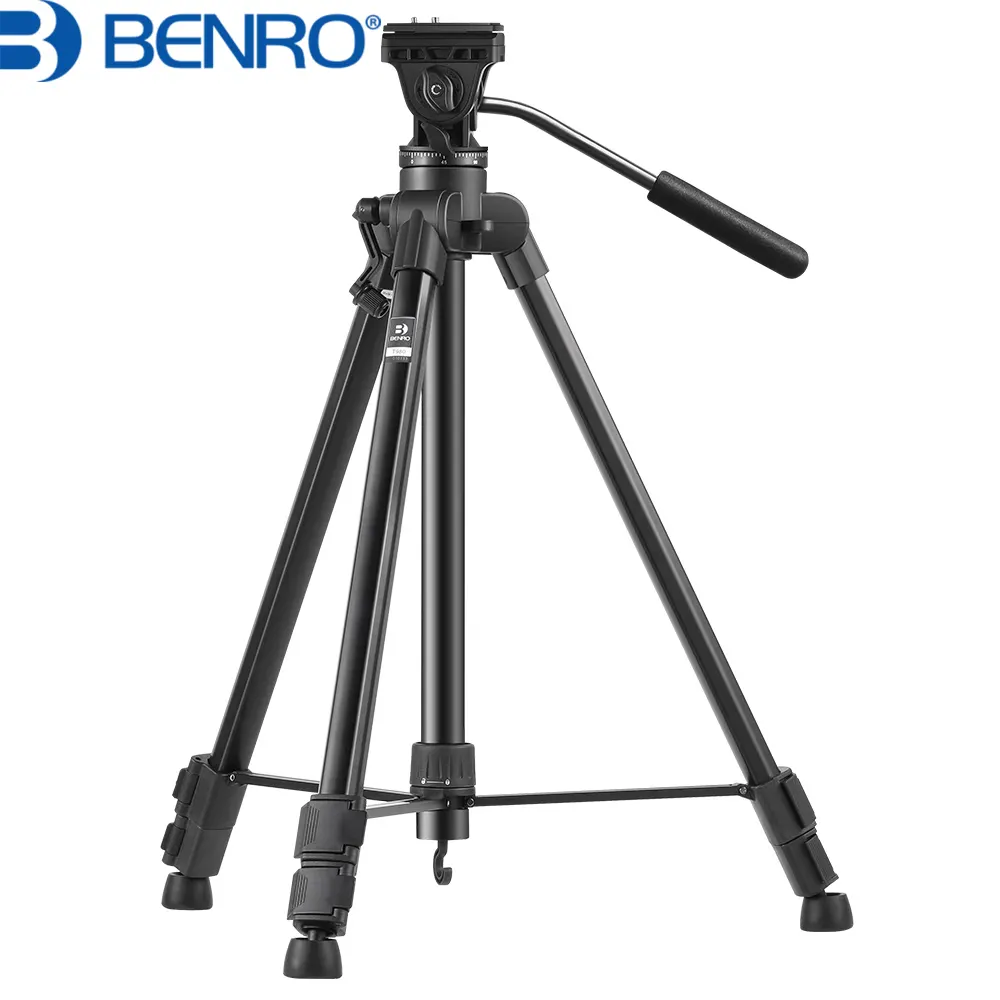 BENRO T980 Aluminum Light Weight Digital Camera Tripod Stand for Photography and Live Broadcast with Carry Bag