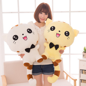 Bán Buôn Dễ Thương Kawaii Mèo Đồ Chơi Sang Trọng Búp Bê Tùy Chỉnh Trẻ Em Món Quà Phim Hoạt Hình Động Vật Sang Trọng Khuôn Mặt Lớn Mèo Đồ Chơi - Product Image 5