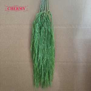 DC260 Vente en gros de longues tiges de gazon vert suspendues de 110 cm, verdure artificielle pour arrière-plan, chemin de table et arrangements - Product Image 5