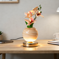 Lampe de bureau LED sans fil en forme d'orchidée papillon, rechargeable, à intensité variable par toucher, portable, 3 couleurs