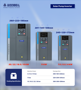 ไดรฟ์ AC คุณภาพสูง Goldbell 4KW-7.5KW MPPT IP20 VFD 220V-380V สำหรับปั๊มน้ำพลังงานแสงอาทิตย์ ใช้ในอุตสาหกรรม มอเตอร์สามเฟส - Product Image 1