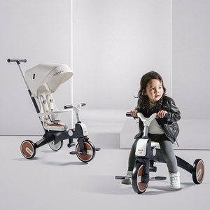 Playkids Pakistan Xe đạp thời trang mới 2-6 năm trẻ em 'xe ba bánh có thể gập lại trẻ em Trike Toddler xử lý đẩy bé ba bánh 3 bánh xe - Product Image 4