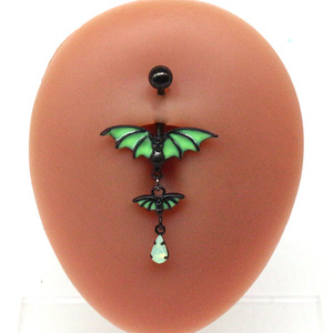 Nuevos y elegantes pendientes de <span class=keywords><strong>Piercing</strong></span> de Halloween, anillos de vientre de pecho, anillo de Nariz de murciélago de acero inoxidable a la moda para <span class=keywords><strong>mujer</strong></span> - Product Image 5