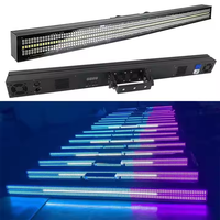 Barre lumineuse stroboscopique Marslite 150W à pixels clignotants RGB 3-en-1, projecteur LED de scène, barre DMX Blinder, éclairage de scène DJ