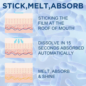 Bandes orales probiotiques OEM/ODM pour adultes, favorisant la santé intestinale, absorption rapide, détoxifiantes, amincissantes, pour la perte de poids, emballage personnalisé - Product Image 4