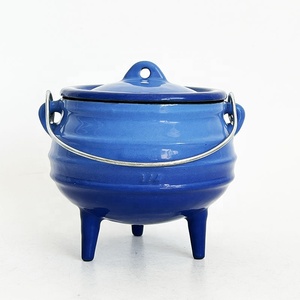 Commercio all'ingrosso pesante in ghisa smaltata vasetta Potjie per campeggio all'aperto zuppa Potjiekos - Product Image 6