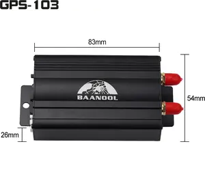 Coban Manufacturer 2g Tk 103A/B GPS Tracker with Relay to Engine Stop Fuel Monitor Vehicle GPS Tracking System