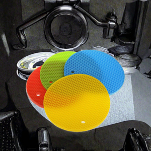 Modern Eco-Friendly Silicone <b>Trivet</b> Mats Heat Resistant Honeycomb Rubber Hot Pads Non-Slip Insulation for Countertop Gripper Pad - Product Image 2