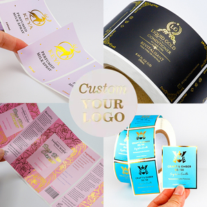 Fabricante de alta calidad de impresión botella Vial pegatina <span class=keywords><strong>Logo</strong></span> personalizado Perfume cosmético impermeable cuidado de la piel producto etiquetas de embalaje - Product Image 5