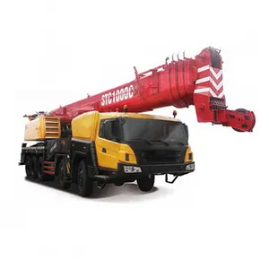 Brand New 100 Ton Mobile Crane 80t 100t Truck Crane STC1000C5-8 with 5 Sections Booms For Algeria Market