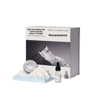 Diffuseur d'huiles essentielles en plâtre en forme de boule de cristal galactique, lampe de nuit aromathérapeutique, cadeau créatif pour la fête des mères
