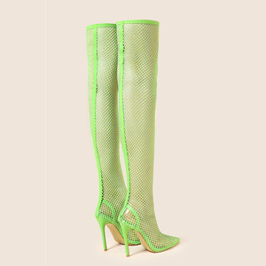 Fashion Women's Boots 2023 New Color <b>Long</b> Fashion Rhinestone Boots Sandals 35-42 - Product Image 5