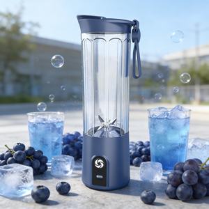 Licuadora Portátil Inalámbrica de 5 Tazas, Libre de BPA, Mini Licuadora de Alta Resistencia con 6 Cuchillas, USB, para Auto, Hotel, Batería de 2000 mAh, 550 ml - Product Image 6