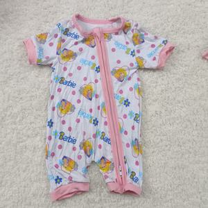 Custom Printed Bamboo Summer Baby Romper, Short-sleeved Bodysuit, One-piece Pajamas for Newborns. - Product Image 3